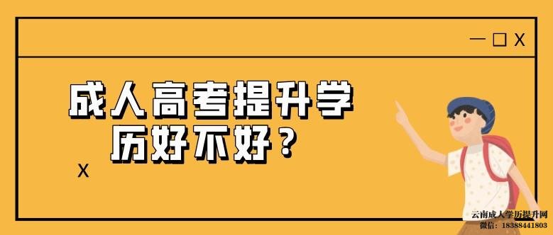 云南成人高考提升学历好不好 云南成人高考有什么用
